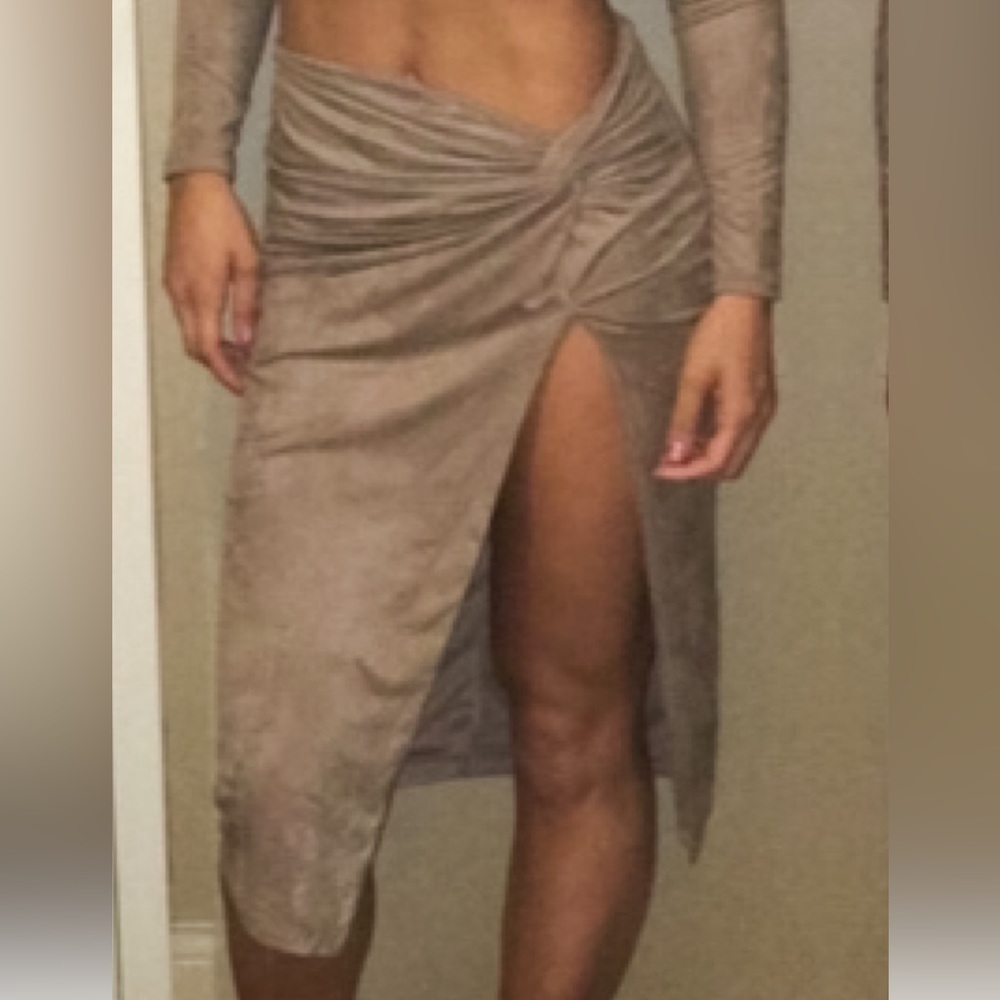 Faux Suede pencil Skirt